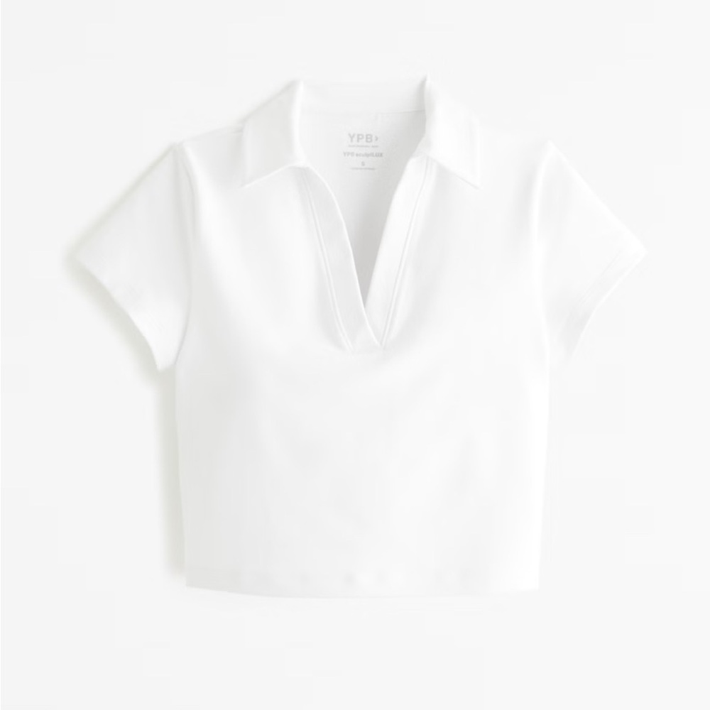 NWT Abercrombie YPB sculptLUX Polo Tee